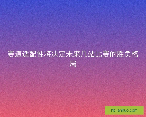 赛道适配性将决定未来几站比赛的胜负格局 赛道适配性将决定未来几站比赛的胜负格局